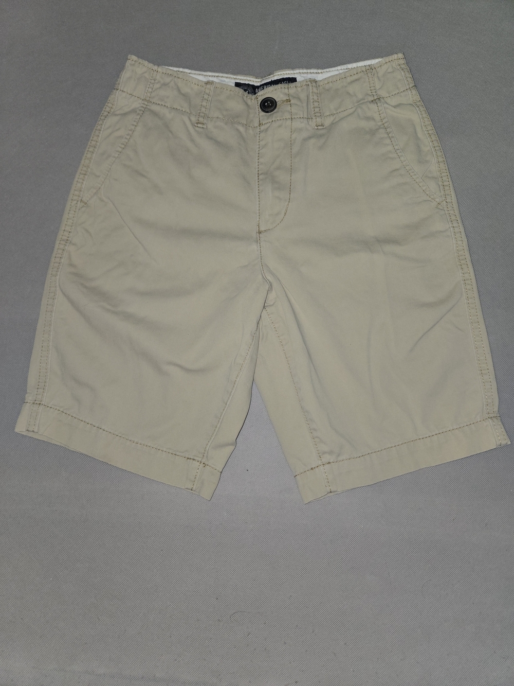American Eagle Outfitters Men's Light Tan Flat Front Shorts